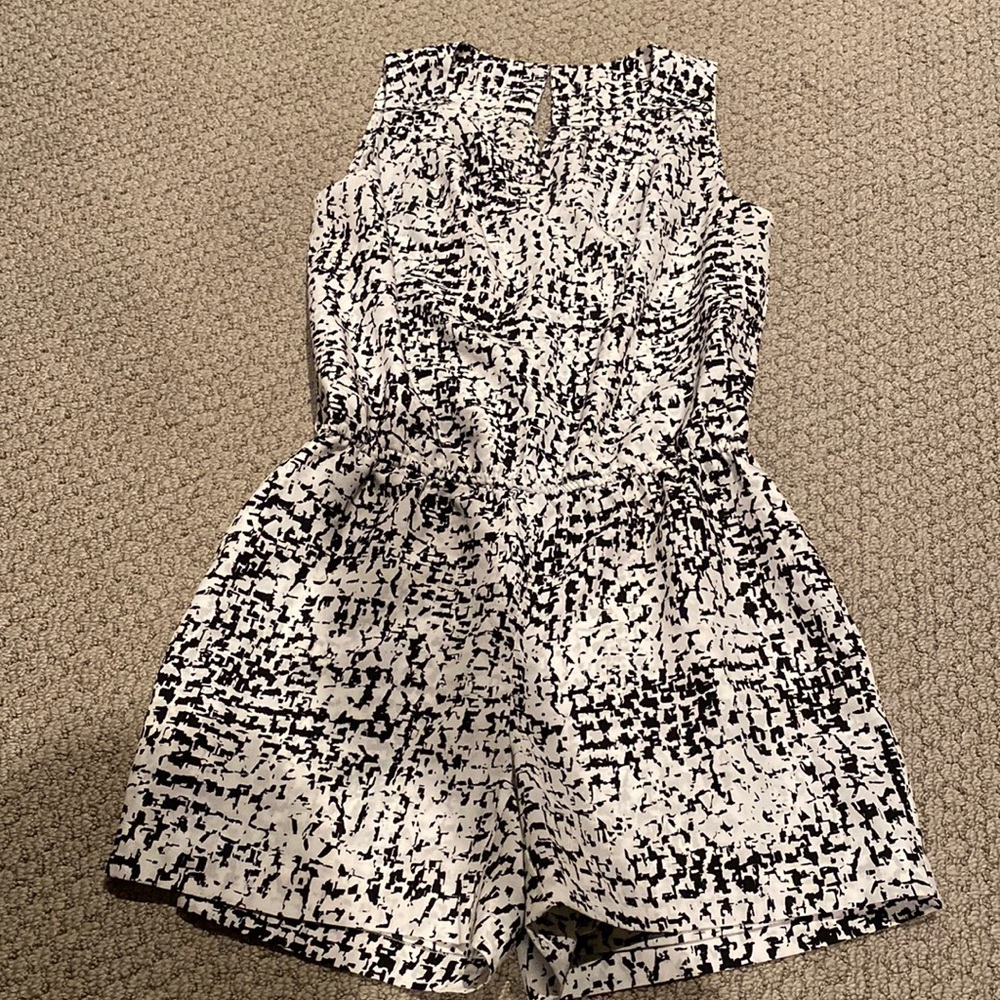 Black & white romper
